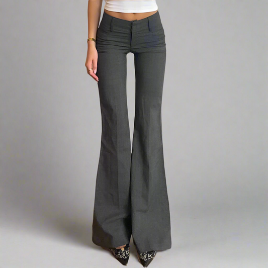 FLARE LOW WAIST PANTS - Olani