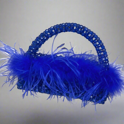 FEATHER HANDBAG