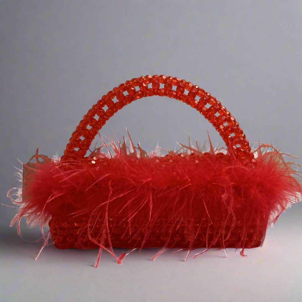 FEATHER HANDBAG