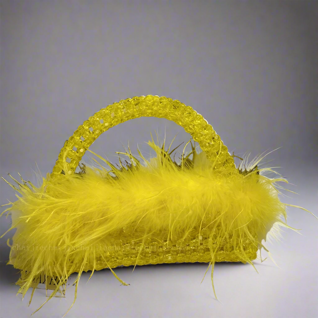 FEATHER HANDBAG