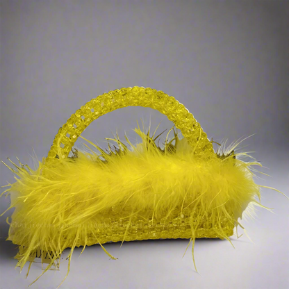 FEATHER HANDBAG