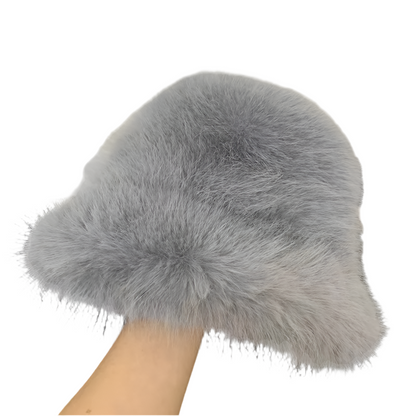 FLUFFY BUCKET HAT