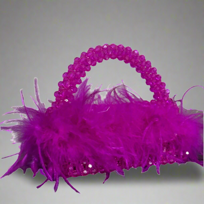 FEATHER HANDBAG