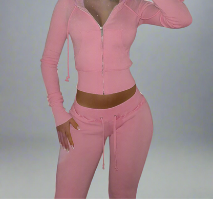 HOODED TWO PIECE TRACKSUIT - Karolina