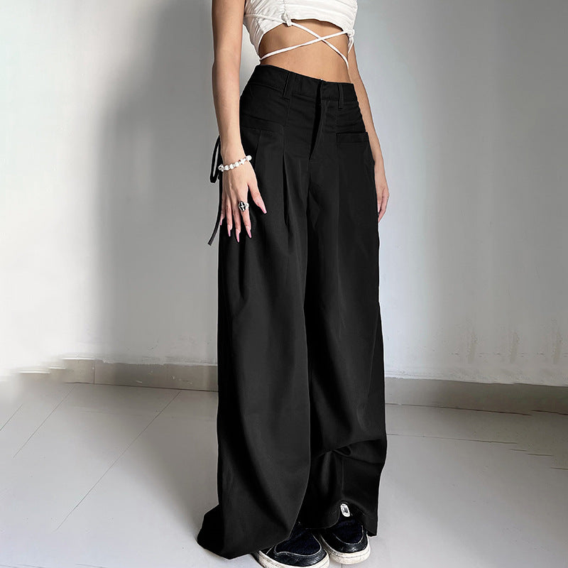 HIGH WAIST BAGGY PANTS - Mikka