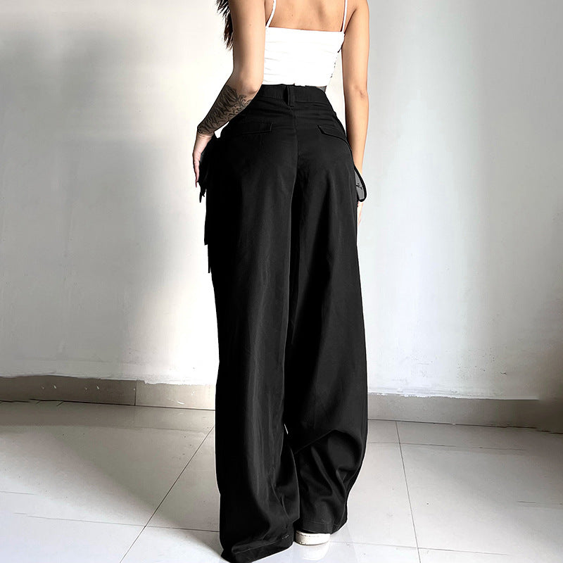 HIGH WAIST BAGGY PANTS - Mikka