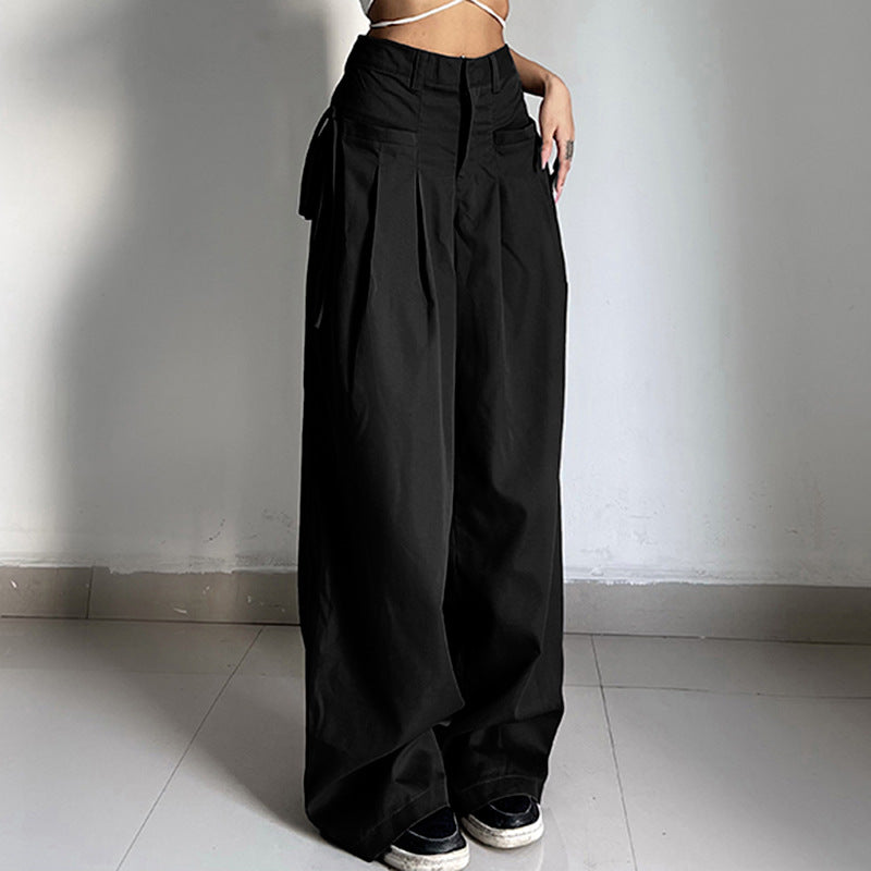 HIGH WAIST BAGGY PANTS - Mikka