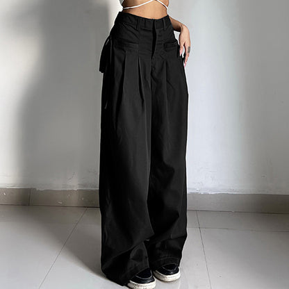 HIGH WAIST BAGGY PANTS - Mikka