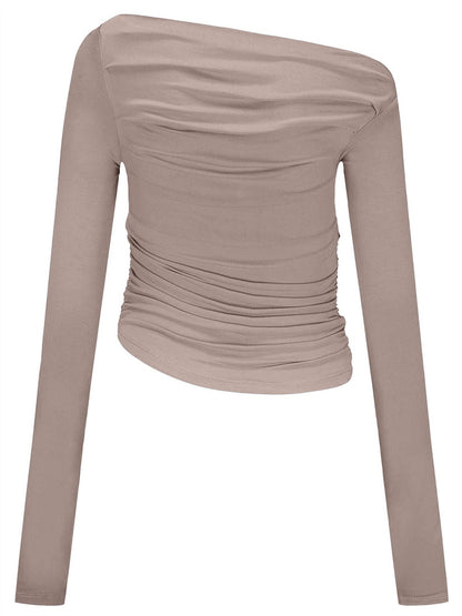 LONGSLEEVE RUCHED TOP - Ayla