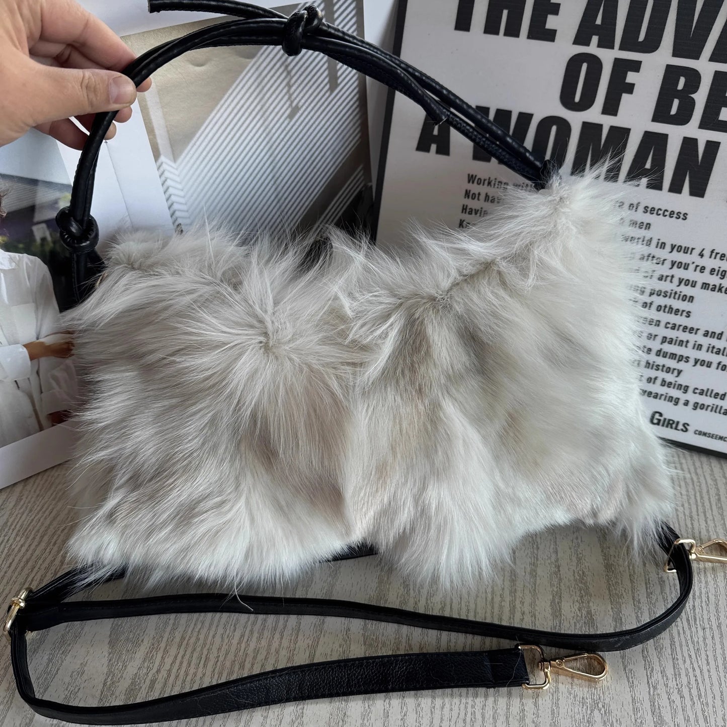 HANDBAG FOX FUR