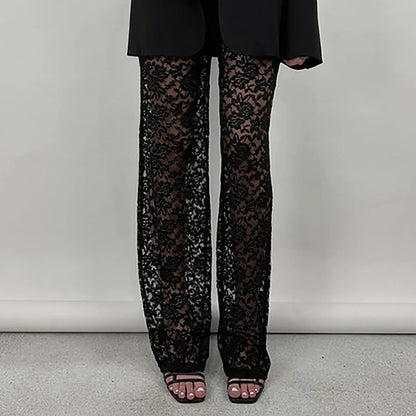 PANTS FLORAL SEE THROUGH - Xena