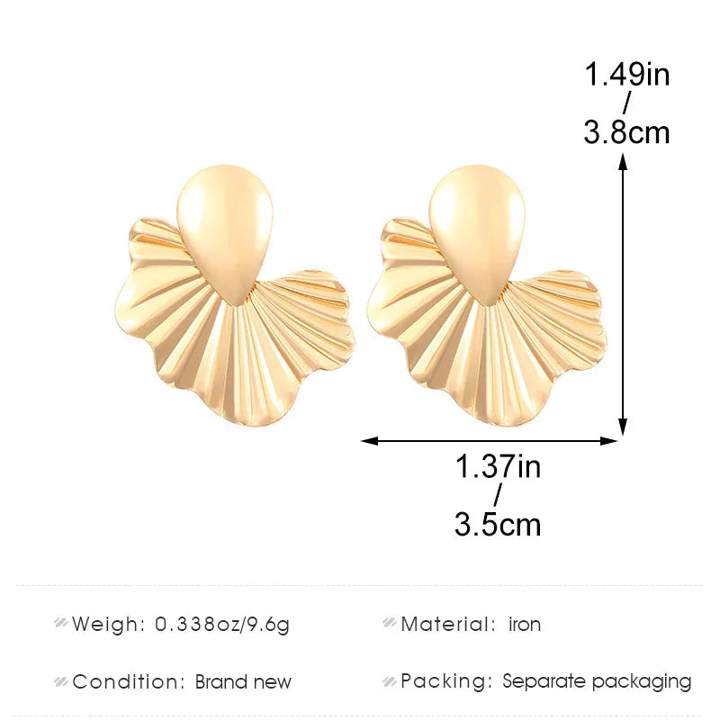 DROP FAN EARRINGS