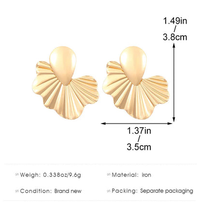 DROP FAN EARRINGS