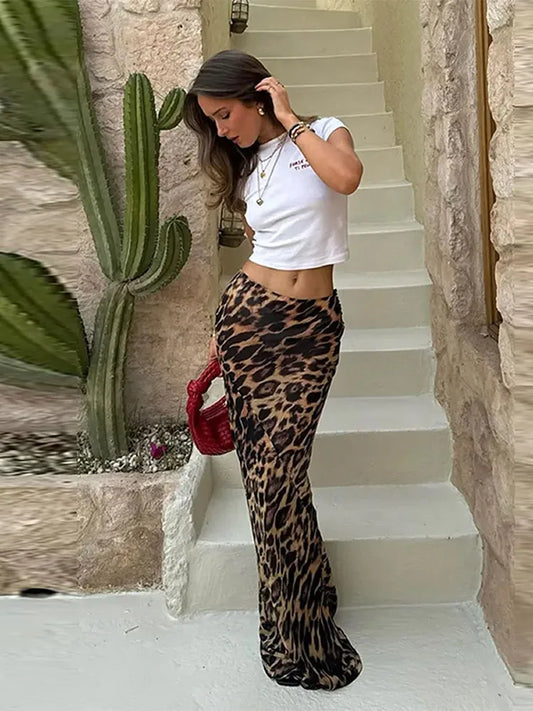 LONG SKIRT LEOPARD - Jayla