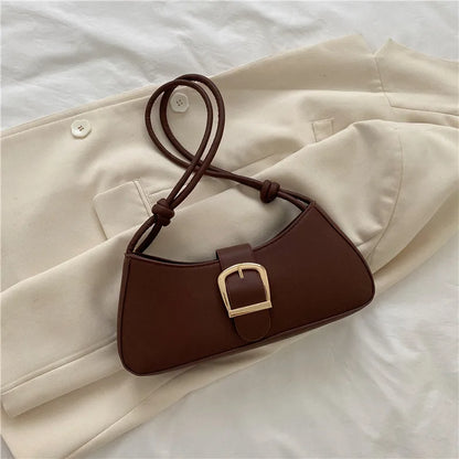 BUCKLE SHOULDER BAG