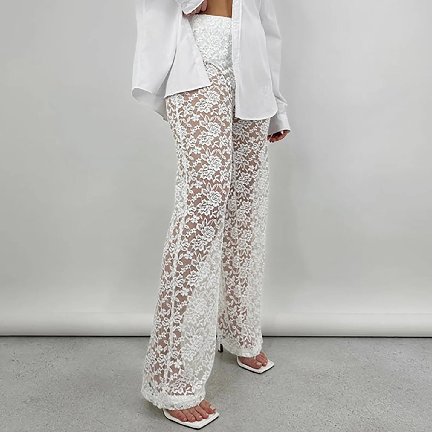 PANTS FLORAL SEE THROUGH - Xena