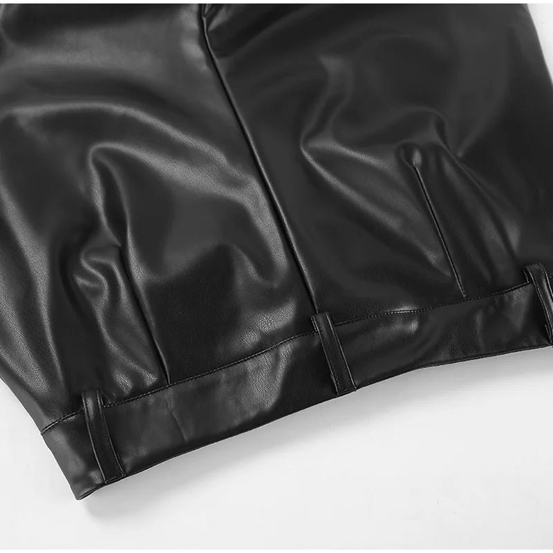 HIGH WAIST LEATHER PANTS - Hanna