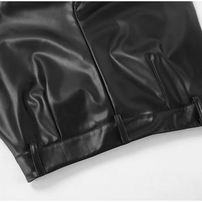 HIGH WAIST LEATHER PANTS - Hanna