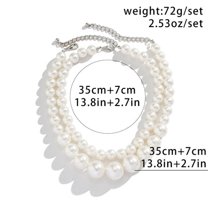 2 PcS BIG PEARL NECKLACE