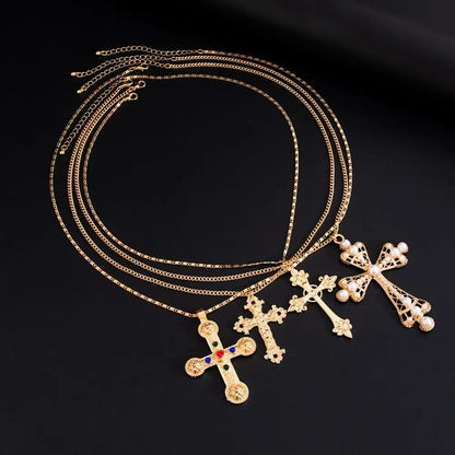 SILVER CROSS NECKLACE