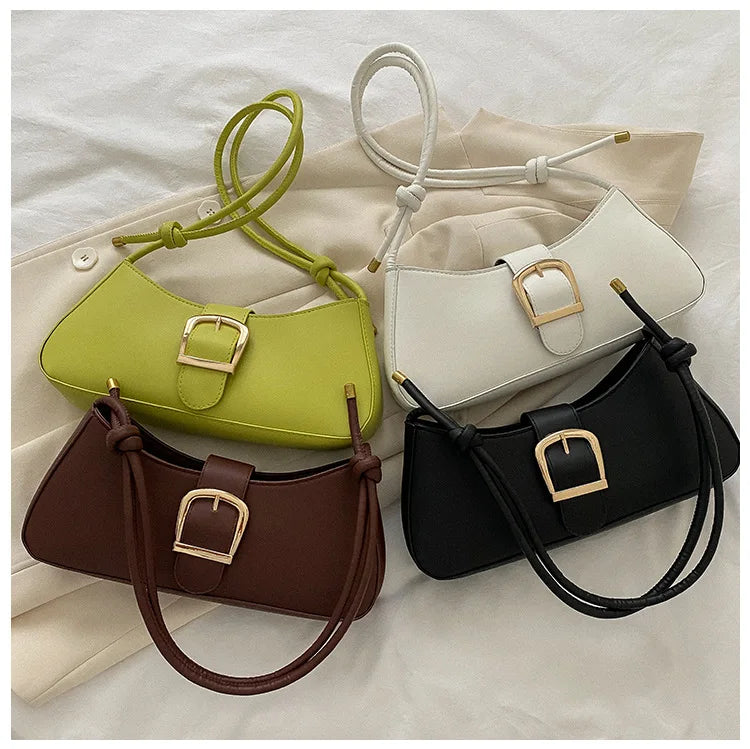 BUCKLE SHOULDER BAG