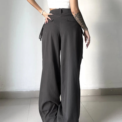 HIGH WAIST BAGGY PANTS - Mikka