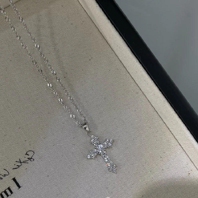 SHINY CROSS NECKLACE