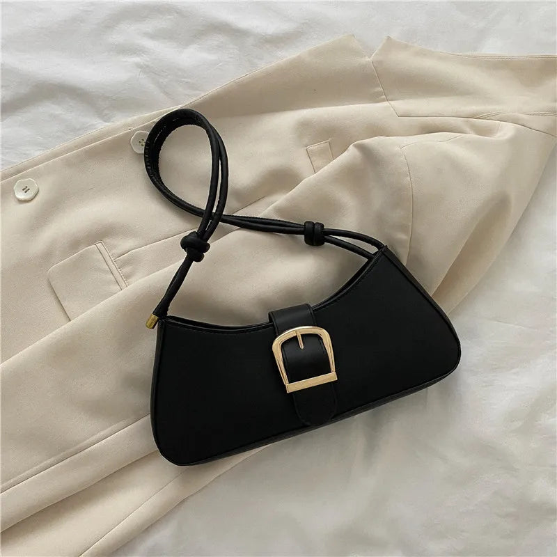 BUCKLE SHOULDER BAG