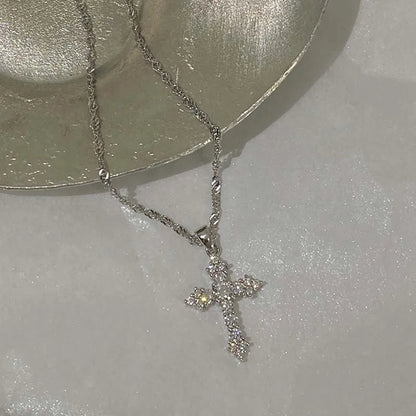 SHINY CROSS NECKLACE