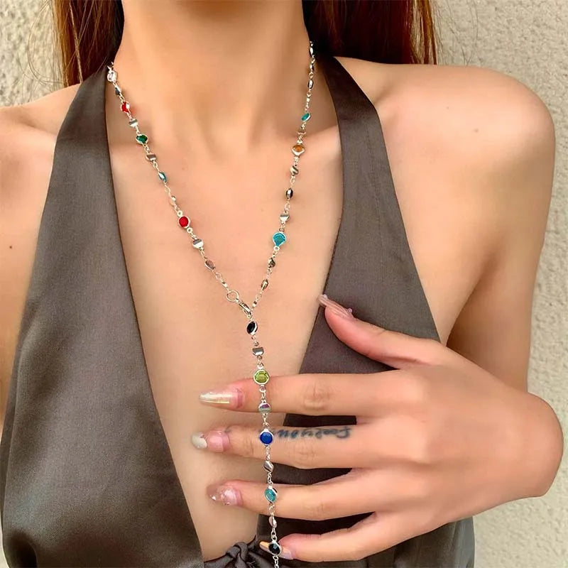 COLORFUL CRYSTAL NECKLACE